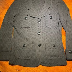 Cute Black Knitted ‘lady’ Jacket